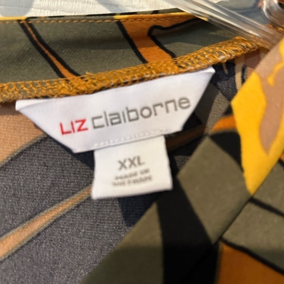 NWT Liz Claiborne Ginger Tropical Cap Sleeves - Picture 5 of 6